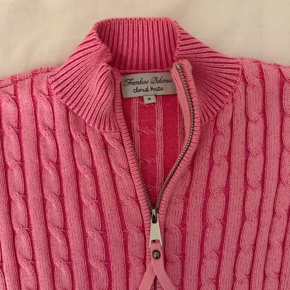 Frankie’s bikinis bea zip up sweater - Picture 3 of 4